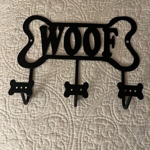 Black Dog Bone Wall Hook by